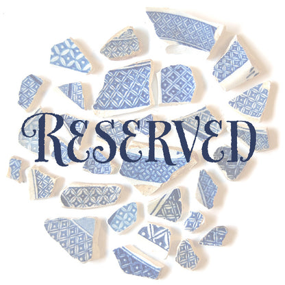 Reserved for J - Simple Sea Glass Charm Pendant in Blue